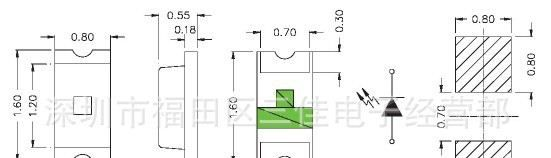 供应0603贴片LED, 0603红光LED