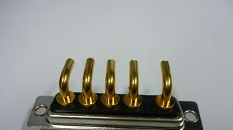 现货供应大电流连接器5W5公弯插板 公母混装