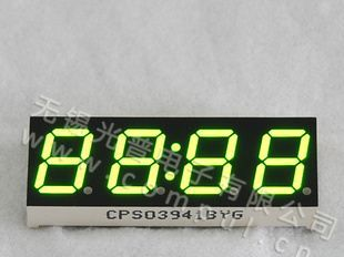 4位7段数码管,CPS03941BYG，0.39英寸四位数码管,黄绿数码管