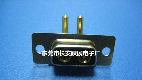 D-SUB 车PIN 大电流 3W3 后铆空心螺母 焊线式 电子连接器