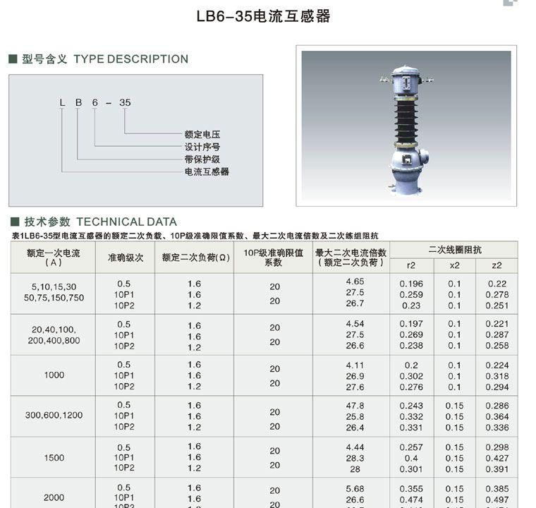 供应LB6-35型高压电流互感器