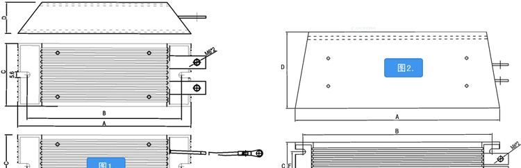 铝壳电阻器Aluminum Housed Brake Resistors  CAR300W