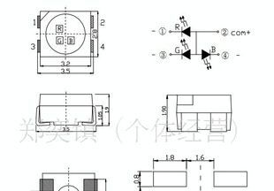 供应1210纯绿光LED贴片发光二极管