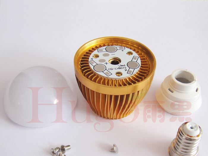 厂家批发3*1W球泡套件E27/E14/B22 LED 3W球泡灯 led节能灯配件