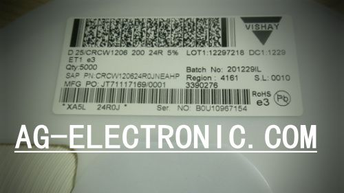 供应vishay 厚膜电阻CRCW120624R0JNEAHP库存现货