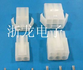 供应L6.2mm-1P,2P,3P公母空中对接胶壳，端子，条形连接器,接插件