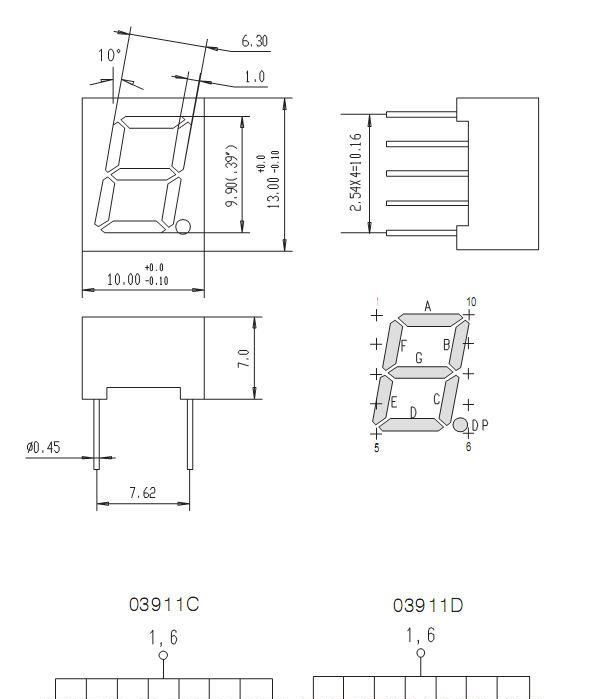 LED数码0.39英寸 深圳led led数码显示器
