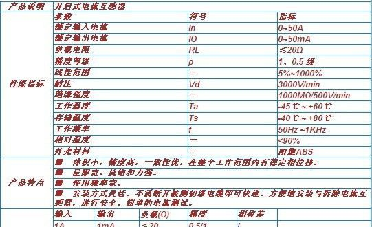 仪表用供应开启式电流互感器
