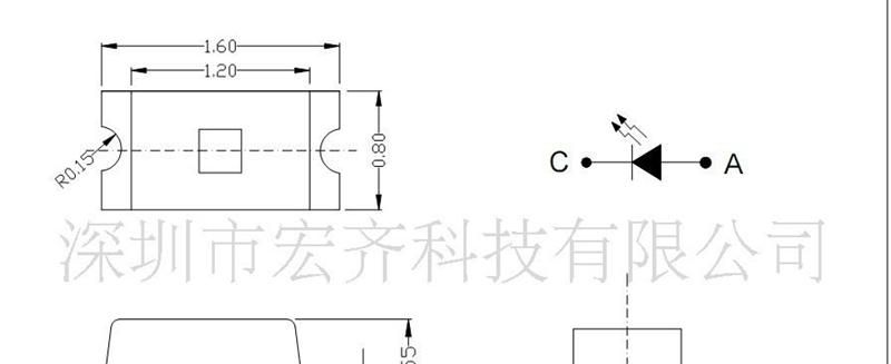 供应LED SMD 发光二极管 0603翠绿光雾面  HT19-2132UBGW