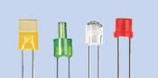 供应红黄蓝绿白3mm5mm平头内凹方形LED