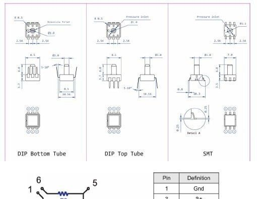 传感器、压力传感器、倒插，适用于手腕、手臂型电子血压计US9111