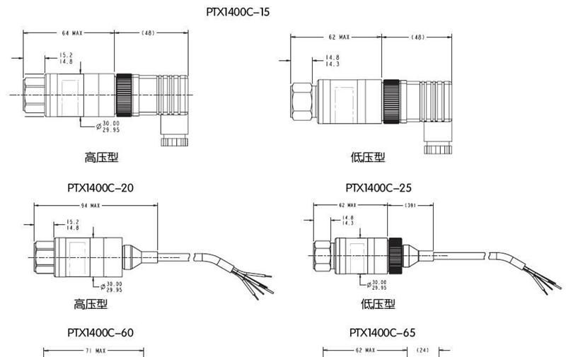 ！GE德鲁克(Druck) 工业用压力传感器变送器 PTX1400C系列