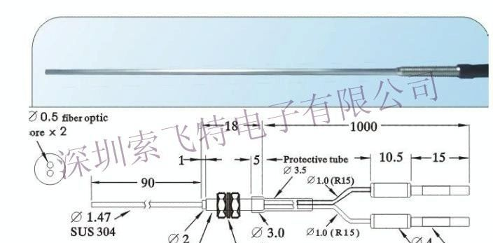 瑞科RIKO光纤传感器 光纤线 FRS-310-L
