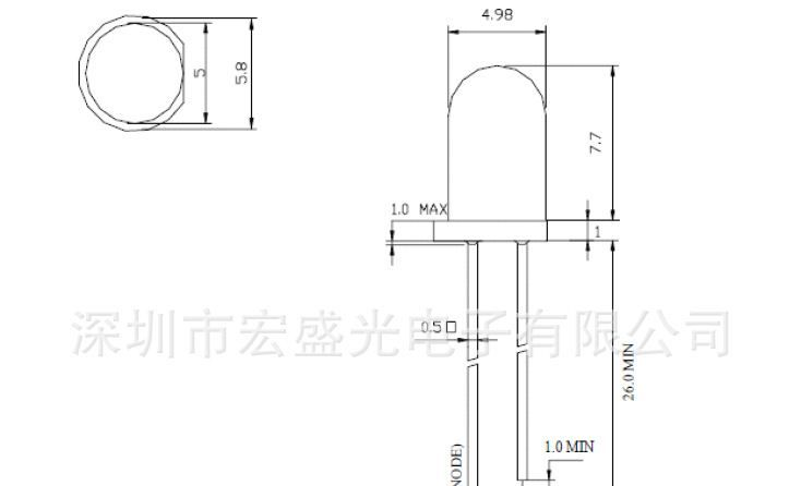 直插 F5黄发黄 LED SMD 发光二极管 贴片 LED SMD  宏齐