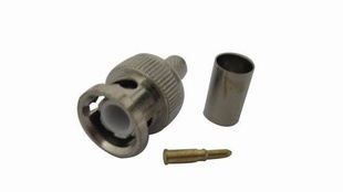 BNC公头压注件,BNC连接器