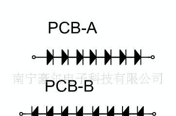 供应LED方形平面管发光块/12*40mm/红黄绿
