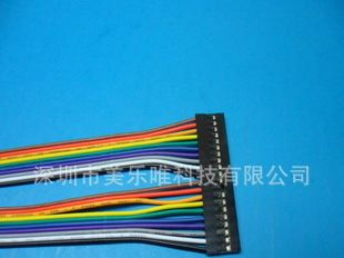供应各种彩排杜邦2.54端子连接线