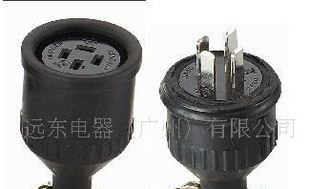 三相四线插头连接器，三相四线明装插头，大电流插头