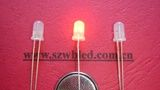 5MM圆头雾状有边短脚蜡烛闪LED灯发光二极管  欢迎来样下单