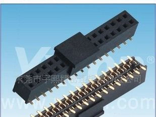 2.0mm 排母 双排 SMT （带柱/夹持盖）