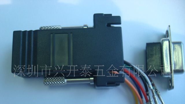 供应兴开泰RJ45-DB9P(6P6C)电脑连接器，厂家直销，欢迎选购