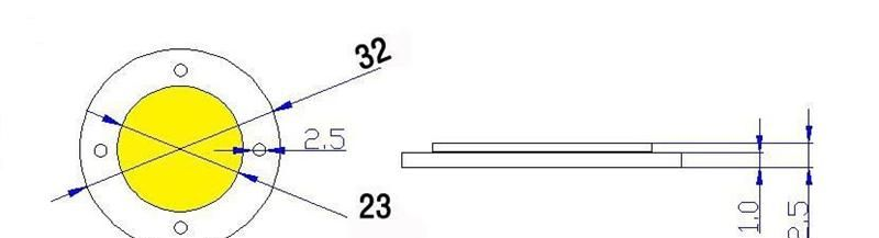 LED 5W COB光源 COB集成光源 发光面23mm