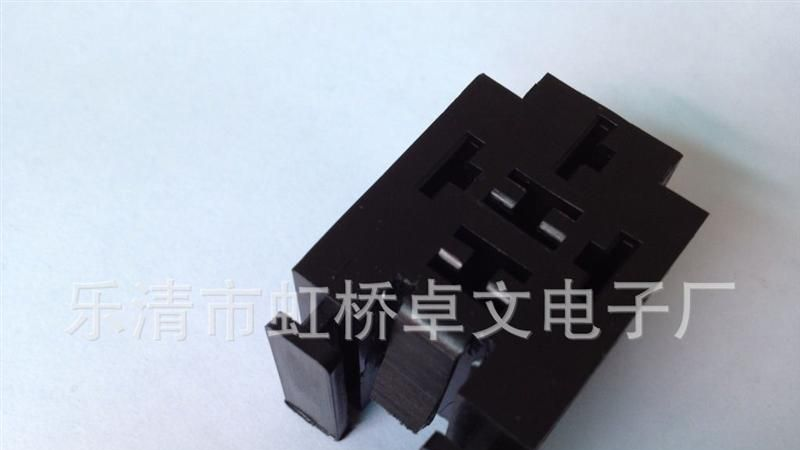 供应5孔继电器座DJ7053A-6.3-21/ABS黑色/5孔继电器座