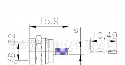 6.F Male Straight for Cable 射频同轴连接器 F型射频连接器