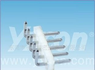 5.08mm排针 针座 单排 90度 白胶
