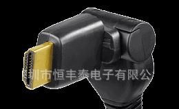 供应360度旋转头HDMI 1.4V Type Am to Am Cable高清连接线