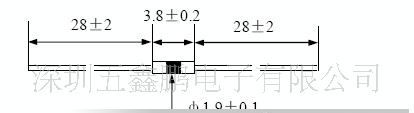 供应电子元器件MF58玻封型NTC热敏电阻器
