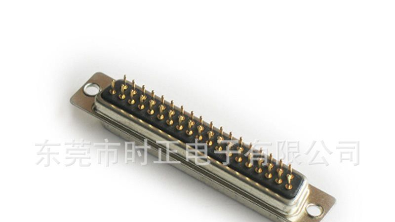 D-SUB连接器DB37插板式车针铆合型接插件公座母座