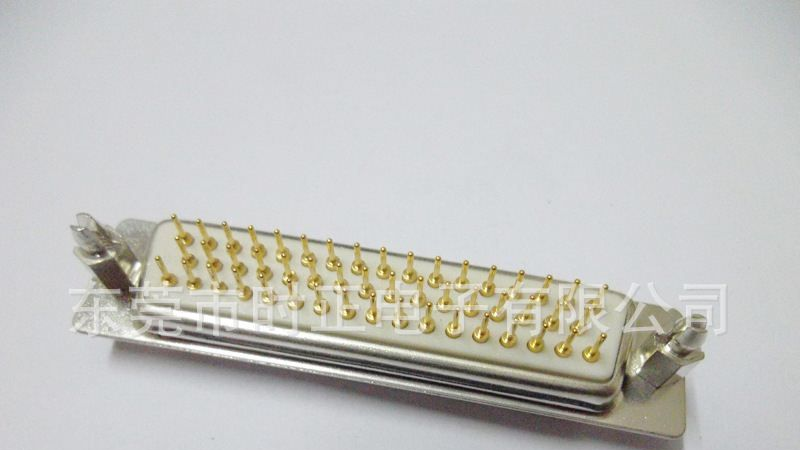 D-SUB连接器DB50插板式180度车针接插件公座母座