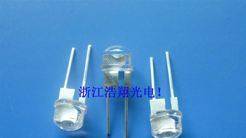 厂家直销铜支架F8大草帽LED 晶元芯片