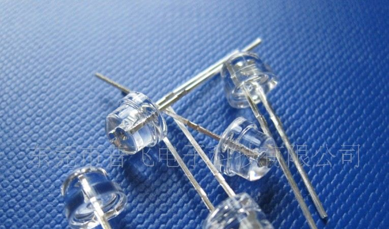 供应5MM草帽白发红色红光led灯