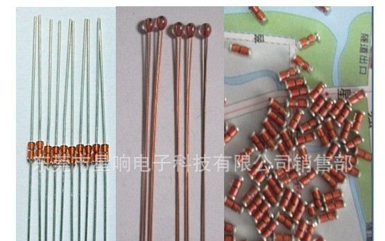 热敏电阻厂家 批量供应 单端玻璃封装NTC（参数50K  B值3950）