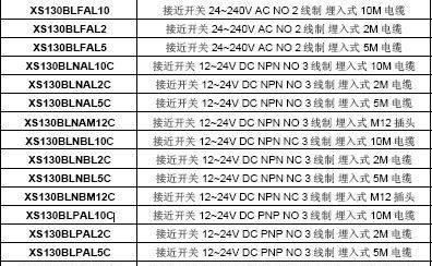 现货供应施耐德 XS130BL系列 电感式接近开关