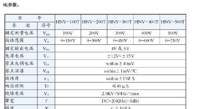 HNV025T HNV-025T传感器 霍尔传感器 电压传感器