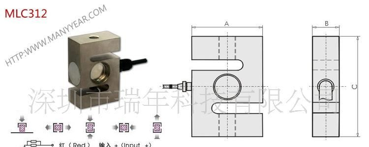 供应S型称重测力传感器MLC312