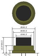 深圳声敏 200KHz气体介质超声波传感器 Φ18mm(带密封) 气体流量