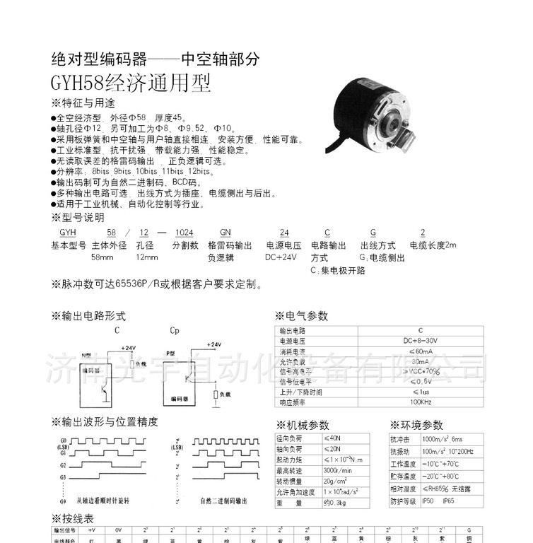 济南光宇生产值编码器GYH58
