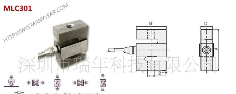 供应S型称重测力传感器MLC301