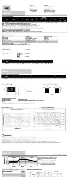 SMD1206-012 PPTC自恢复性保险丝 1206 0.12A 60V PTC保险丝