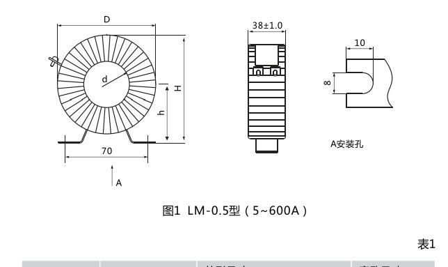 LM-0.5系列电流互感器