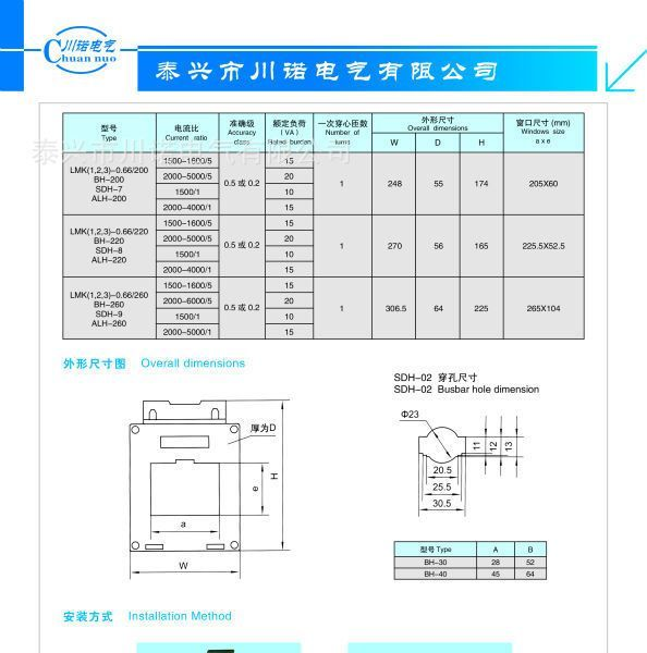 供应ALH-0.66系列低压电流互感器