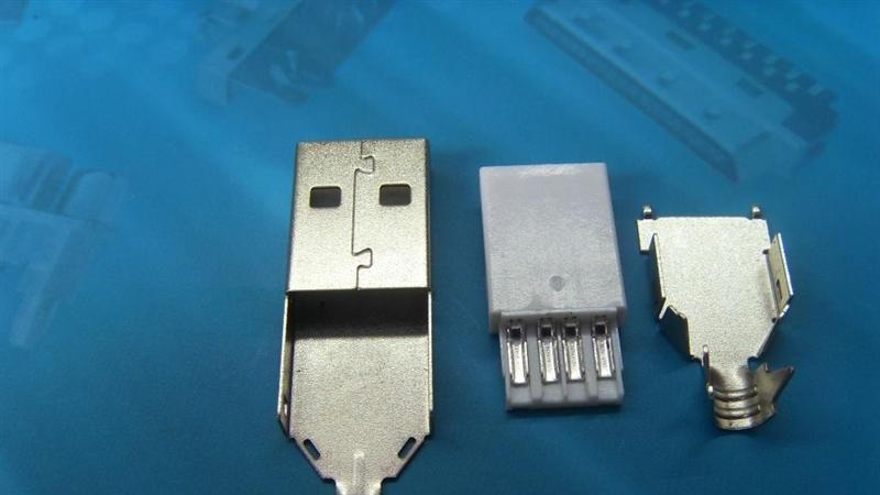 深圳 USB AM 三件式焊线 USB接口 USB2.0