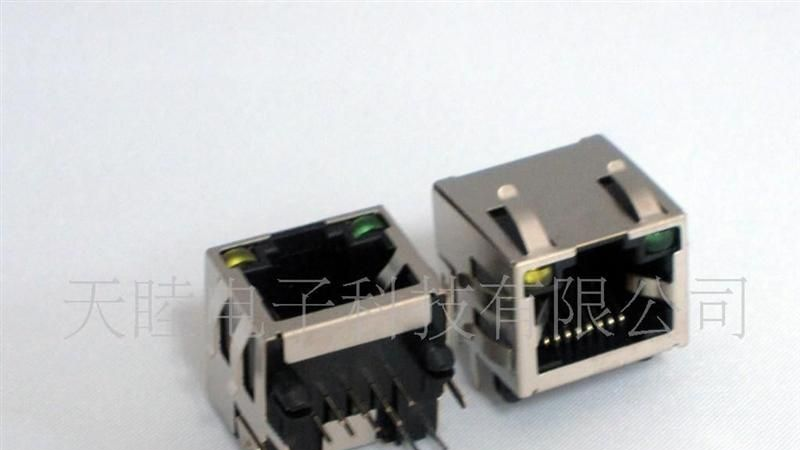 供应RJ45-TM5JA1*1-88带灯带弹(图)