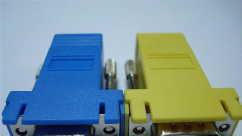 供应RJ45-DB9PIN电脑装接头，RJ45-DB9电脑连接器