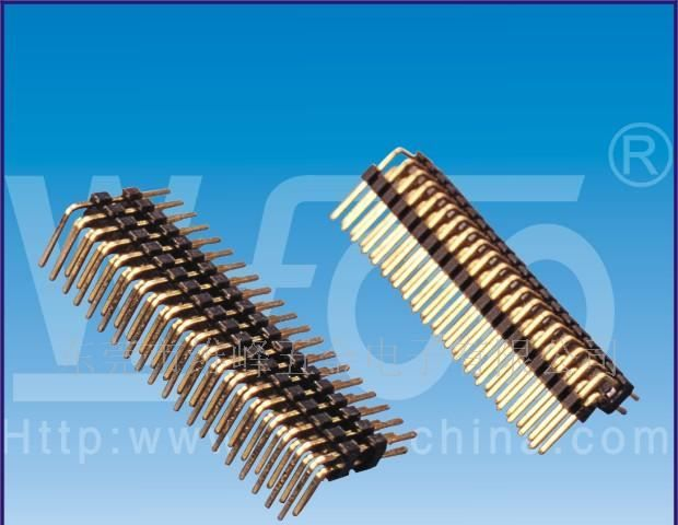 供应 2.0mm 双排针, 双塑, 90度