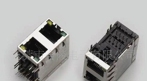RJ45连接器2X1网络插座带灯系列